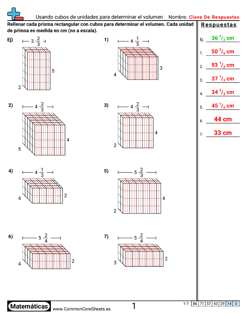 Ejercicios  de volúmenes - usar-cubos-para-encontrar-volumen-lados-fraccionarios worksheet