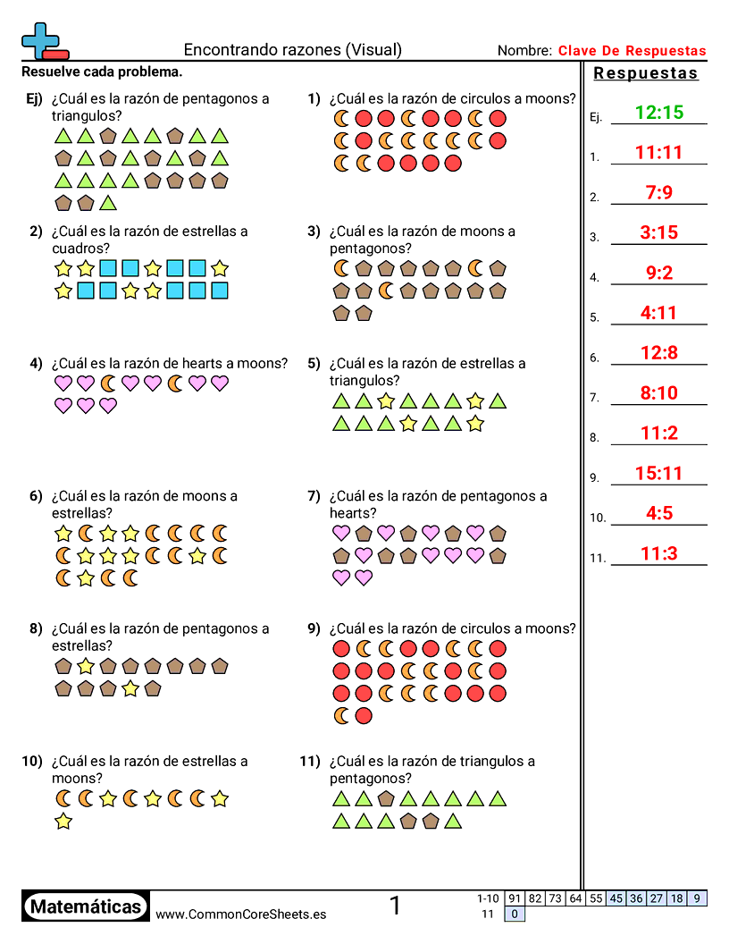 Ejercicios  de relaciones - encontrar-relaciones-visual worksheet